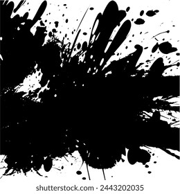 Fondo de grunge de blanco y negro. Ilustración abstracta de la textura de las grietas, virutas, punto. Patrón monocromo sucio de la superficie desgastada antigua