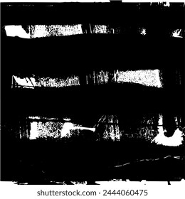 Grunge background of black and white. Abstract illustration texture of cracks, chips, dot. Dirty monochrome pattern of the old worn surface