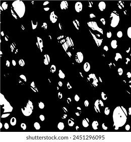 Fondo de grunge de blanco y negro. Abstractas ilustración textura de grietas, virutas, punto. Patrón monocromo sucio de la superficie desgastada antigua