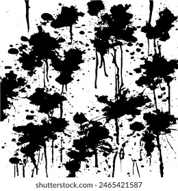 Fondo de grunge de blanco y negro. Abstractas ilustración textura de grietas, virutas, punto. Patrón monocromo sucio de la superficie desgastada antigua