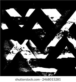Grunge background of black and white. Abstract illustration texture of cracks, chips, dot. Dirty monochrome pattern of the old worn surface
