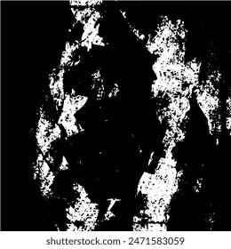 Grunge background of black and white. Abstract illustration texture of cracks, chips, dot. Dirty monochrome pattern of the old worn surface