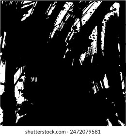 Grunge background of black and white. Abstract illustration texture of cracks, chips, dot. Dirty monochrome pattern of the old worn surface