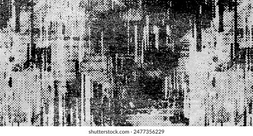 Fondo de grunge de blanco y negro. Textura Abstractas de la ilustración de las grietas, astillas,