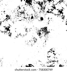 Grunge background of black and white. Abstract vector texture. Monochrome seamless pattern