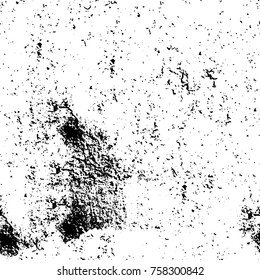 Grunge background of black and white. Abstract vector texture. Monochrome seamless pattern