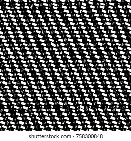 Grunge background of black and white. Abstract vector texture. Monochrome seamless pattern