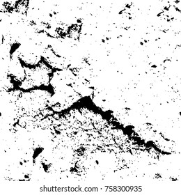 Grunge background of black and white. Abstract vector texture. Monochrome seamless pattern