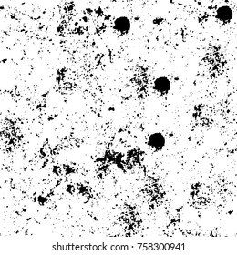 Grunge background of black and white. Abstract vector texture. Monochrome seamless pattern