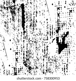 Grunge background of black and white. Abstract vector texture. Monochrome seamless pattern