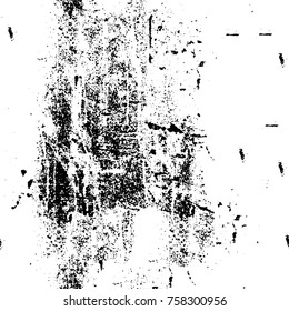 Grunge background of black and white. Abstract vector texture. Monochrome seamless pattern