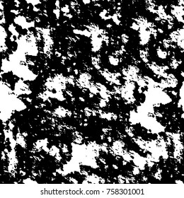 Grunge background of black and white. Abstract vector texture. Monochrome seamless pattern