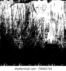 Grunge background of black and white. Abstract vector texture. Monochrome seamless pattern