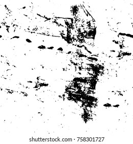 Grunge background of black and white. Abstract vector texture. Monochrome seamless pattern