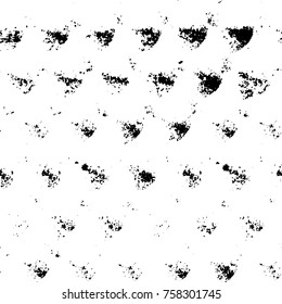 Grunge background of black and white. Abstract vector texture. Monochrome seamless pattern