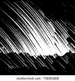 Grunge background of black and white. Abstract vector texture. Monochrome seamless pattern
