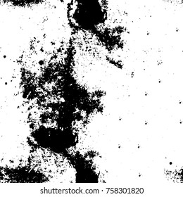 Grunge background of black and white. Abstract vector texture. Monochrome seamless pattern