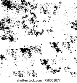 Grunge background of black and white. Abstract vector texture. Monochrome seamless pattern