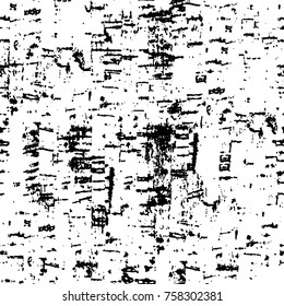 Grunge background of black and white. Abstract vector texture. Monochrome seamless pattern