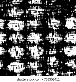 Grunge background of black and white. Abstract vector texture. Monochrome seamless pattern