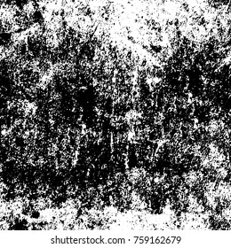 Grunge background of black and white. Abstract vector texture. Monochrome pattern
