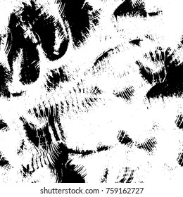Grunge background of black and white. Abstract vector texture. Monochrome pattern