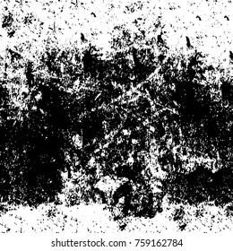 Grunge background of black and white. Abstract vector texture. Monochrome pattern