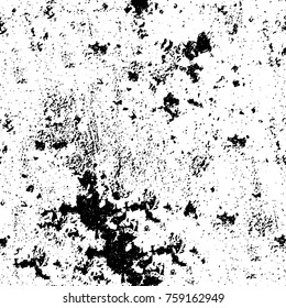 Grunge background of black and white. Abstract vector texture. Monochrome pattern