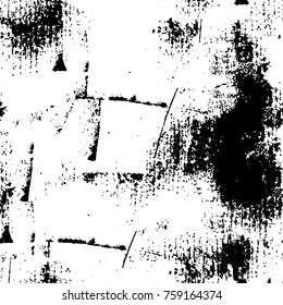 Grunge background of black and white. Abstract vector texture. Monochrome pattern