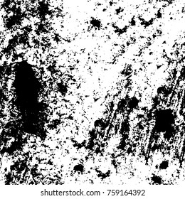 Grunge background of black and white. Abstract vector texture. Monochrome pattern