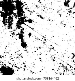 Grunge background of black and white. Abstract vector texture. Monochrome pattern