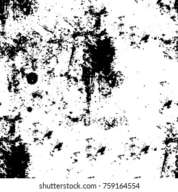 Grunge background of black and white. Abstract vector texture. Monochrome pattern
