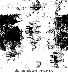 Grunge background of black and white. Abstract vector texture. Monochrome pattern