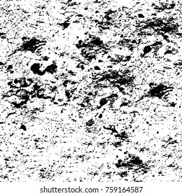 Grunge background of black and white. Abstract vector texture. Monochrome pattern