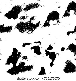 Grunge background of black and white. Abstract vector texture. Monochrome seamless pattern