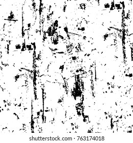 Grunge background of black and white. Abstract vector texture. Monochrome seamless pattern