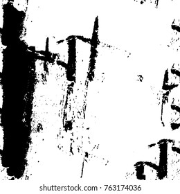 Grunge background of black and white. Abstract vector texture. Monochrome seamless pattern