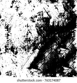 Grunge background of black and white. Abstract vector texture. Monochrome seamless pattern