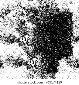 Grunge background of black and white. Abstract vector texture. Monochrome seamless pattern