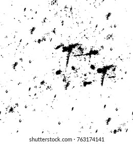 Grunge background of black and white. Abstract vector texture. Monochrome seamless pattern