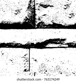 Grunge background of black and white. Abstract vector texture. Monochrome seamless pattern