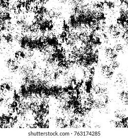 Grunge background of black and white. Abstract vector texture. Monochrome seamless pattern