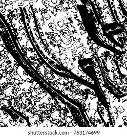 Grunge background of black and white. Abstract vector texture. Monochrome seamless pattern