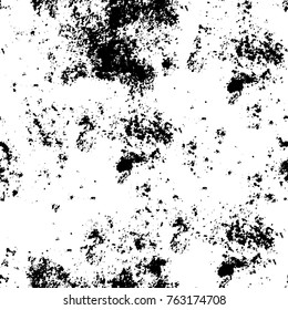 Grunge background of black and white. Abstract vector texture. Monochrome seamless pattern