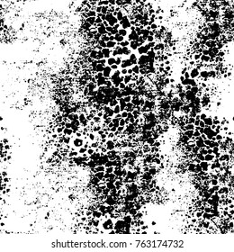 Grunge background of black and white. Abstract vector texture. Monochrome seamless pattern