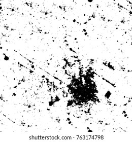 Grunge background of black and white. Abstract vector texture. Monochrome seamless pattern