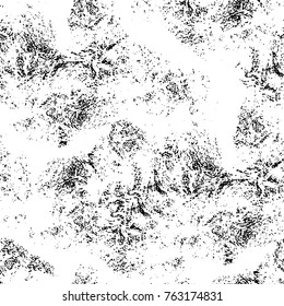 Grunge background of black and white. Abstract vector texture. Monochrome seamless pattern