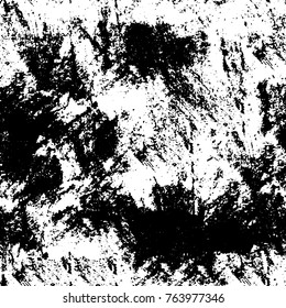 Grunge background of black and white. Abstract vector texture. Monochrome seamless pattern