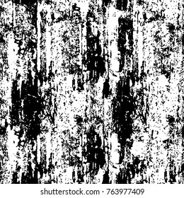 Grunge background of black and white. Abstract vector texture. Monochrome seamless pattern
