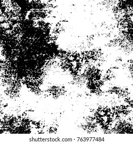 Grunge background of black and white. Abstract vector texture. Monochrome seamless pattern